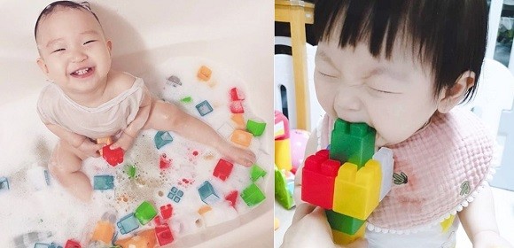 코블록은 아이가 입에 넣거나 물속에서 가지고 놀 수 있다. ⓒ 한국교육시스템