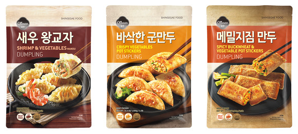 올반 미트프리 만두 신제품 3종. ⓒ 신세계푸드
