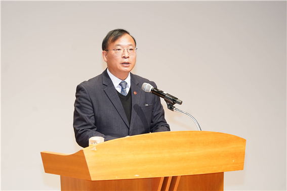국민건강보험공단이 3일 강원도 원주 본부에서 제9대 강도태 이사장의 취임식을 개최했다. ⓒ 국민건강보험공단