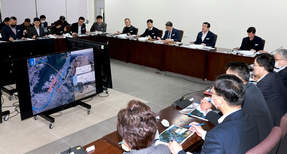 대천천 복합문화여가시설 조성을 위한 기본조사 및 타당성 용역 착수보고회를 개최 모습. ⓒ 보령시