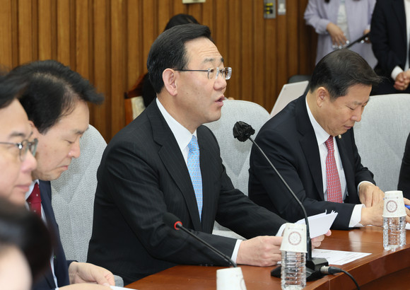 주호영 국민의힘 원내대표가 17일 열린 원내대책회의에서 발언하고 있다. ⓒ 연합뉴스