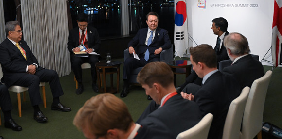 한국과 영국은 △에너지 △무역 △방산 △미래기술 △반도체 등 다양한 분야에서 양자 관계를 더욱 증진시켜 나가기로 했다. ⓒ 대통령실