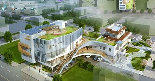 오는 2017년 준공 예정인 중마동자치센터 조감도. ⓒ 광양시청