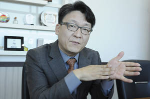 신의수 제이비컴 대표는 "정부가 국민을 위해 할 수 있는 가장 최선의 복지는 '물고기 잡는 법'을 가르치는 '취업'"이라고 말했다. = 김상준 기자