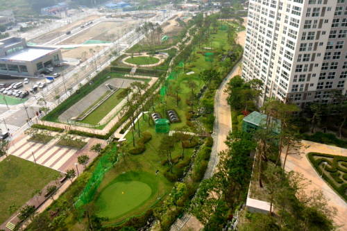 신동백 롯데캐실 에코 야외 골프코스. ⓒ 롯데건설