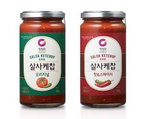좌측부터 오리지널 토마토 살사케찹, 핫&스파이시 토마토 살사케찹 이미지. ⓒ 청정원