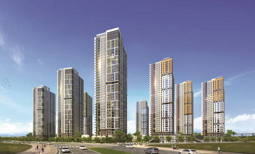 SK건설이 송도국제도시에서 처음으로 분양하는 SK뷰 투시도. ⓒ SK건설