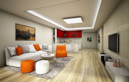 원주 롯데캐슬 더 퍼스트 1차 게스트룸. ⓒ 롯데건설