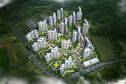 일산 에듀포레 푸르지오 조감도. ⓒ 대우건설