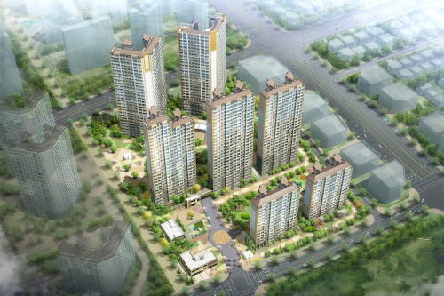 동탄2신도시에 조성되는 '사랑으로' 부영 아파트 A70블록 조감도. ⓒ 부영