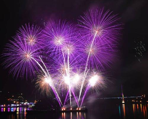 2010년 여수 밤바다에 펼쳐진 불꽃쇼 ⓒ 여수시