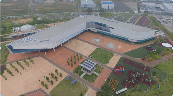 드론 카메라로 촬영한 국립대구과학관 전경.ⓒ 대구시청