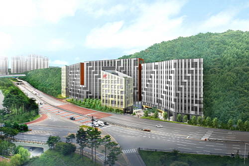 오는 21일 견본주택을 개관하는 '힐스테이트 판교 모비우스' 투시도. ⓒ 피데스개발