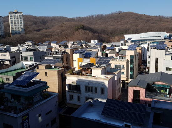 신재생에너지가 보급된 주택. ⓒ 성남시