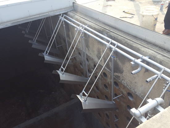 직무발명 사례로 '부유물 파쇄 및 적체방지장치' 설치한 모습. ⓒ 성남시