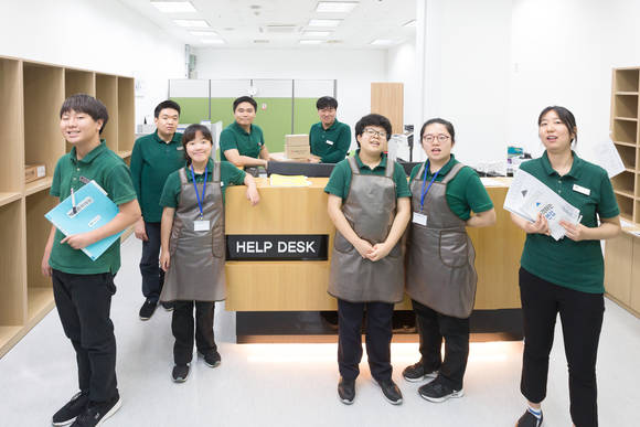 효성ITX 장애인 표준사업장 행복두드리미 직원들은 효성ITX의 지원 업무를 맡고 있다. ⓒ 효성ITX