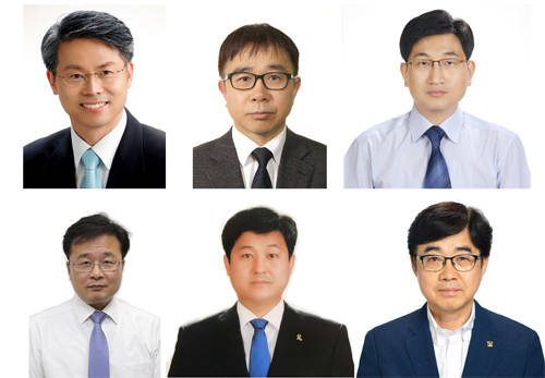 왼쪽 위 △민형배 △정현곤 △강문대 비서관, 왼쪽 아래 △김우영 △김영배 △인태연 비서관. ⓒ 청와대