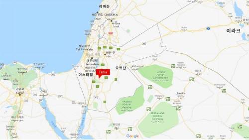 풍력발전 단지가 들어서는 요르단 타필라 위치도. ⓒ 대림에너지