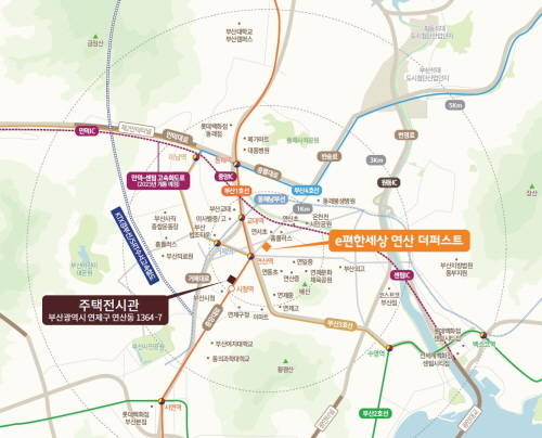 e편한세상 연산 더퍼스트 위치도. ⓒ 대림산업