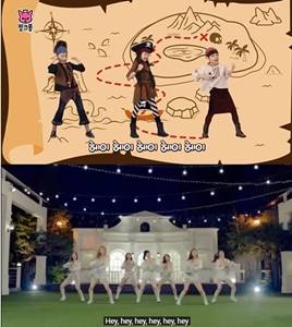 핑크퐁의 해적탐험대와 핑거파이브의 학원천국을 부른 CLC.ⓒ스마트스터디, 큐브엔터테인먼트