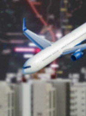 김해신공항 활주로 증설 추진은 애초부터 장애물 제거상 지나치게 나이브한 규정 적용을 했다는 비판을 받는다. 이런 터에 김해신공항 추진론을 계속하는 태도는 문제가 있다는 지적이 나온다. 사진은 아파트와 비행기를 합성한 것. ⓒ 연합뉴스