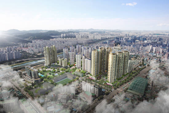 '롯데캐슬 골드파크 단지' 전체 조감도. ⓒ 롯데캐슬