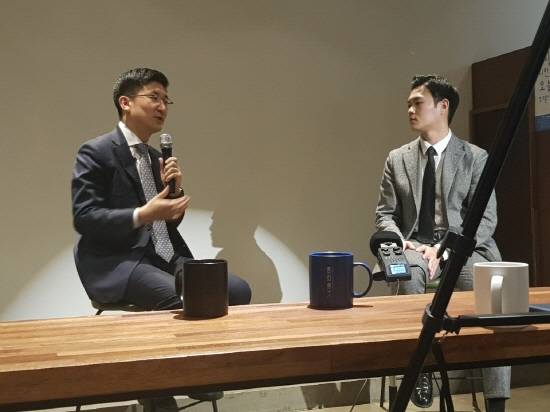 발언중인 김세연 국회의원. = 김현수 청년기자