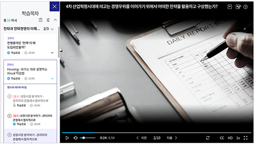 멀티캠퍼스의 'AI 러닝서비스'는 학습자에게는 학습 성향이나 선호도를 예측해 콘텐츠를 추천하고, 교육 운영자에게는 임직원의 학습 특성데이터를 분석·제공해 기업별 최적의 교육과정 운영을 지원한다. ⓒ 멀티캠퍼스