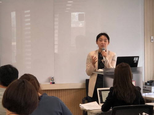 김정희 KISA 사이버보안빅데이터 센터장이 CISO 지정신고제 안착을 위한 KISA의 계획에 대해 설명하고 있다. ⓒ 한국인터넷진흥원