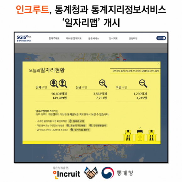 지난 8월30일 개최된 '제 25회 통계의 날' 기념행사에서 인크루트가 '통계청 일자리맵' 서비스 개발에 대한 기여를 인정 받아 기획재정부장관상을 수상했다. ⓒ 인크루트