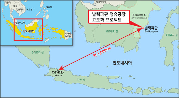 현대엔지니어링이 인도네시아 발릭파판 정유공장 고도화 프로젝트를 수주했다. ⓒ 현대엔지니어링