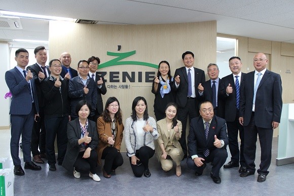 중국대외인력복무협회 및 중국 HR, 아웃소싱 관련 기업들은 16일 제니엘 본사를 방문했다. ⓒ 제니엘