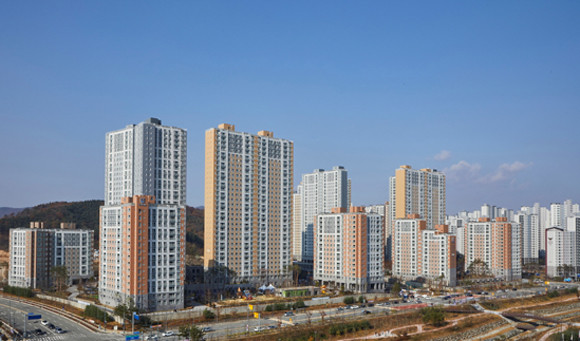 원주기업도시 반도유보라 아이비파크 전경. ⓒ 반도건설