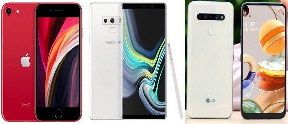 5G 시대에 LTE폰이 잇따라 출시되고 있다. ⓒ 각 사
