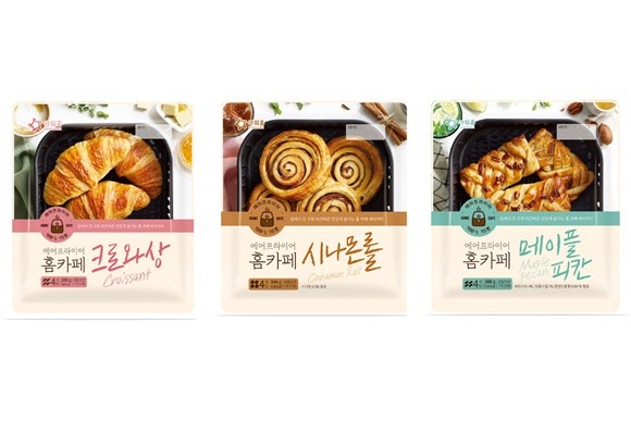 아워홈 에어프라이어 전용 베이커리 신제품 3종. ⓒ 아워홈