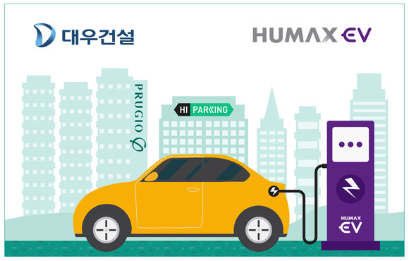 휴맥스EV 전기차 충전시설 이미지. ⓒ 대우건설