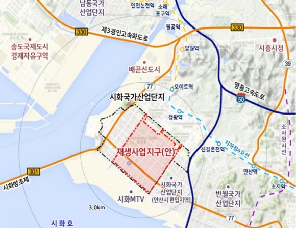 시화 국가산단 재생사업 위치도. ⓒ 국토교통부