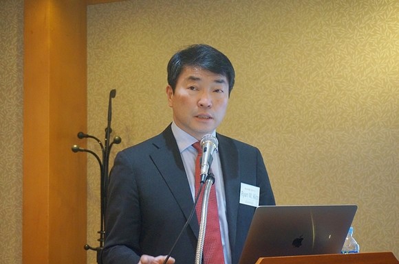 외국기업 기술특례상장 1호 소마젠이 지난 4월29일 서울 여의도에서 간담회를 개최하고. 상장 후 사업 계획과 비전을 밝혔다. 사진은 Ryan Kim 소마젠 대표이사. ⓒ 소마젠
