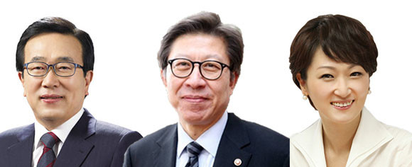 프라임경제신문에서 의뢰한 여론조사에서 부산광역시장 보궐선거를 둘러싸고 야권 인사간 각축전이 치열한 것으로 나타났다. 사진은 왼쪽부터 서병수 국민의힘 의원, 박형준 동아대 교수, 이언주 전 미래통합당 의원. ⓒ 연합뉴스