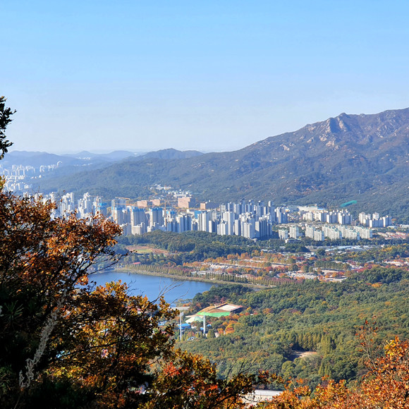 청계산에서 바라 본 과천시 전경. 과천시는 최근 주택시장에서 '제2의 강남'으로 부상하고 있다. = 장귀용 기자