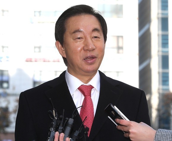 딸 KT 부정채용 혐의로 1심 재판에서 무죄를 선고받았던 김성태 전 자유한국당(현 국민의힘) 의원이 항소심에서 징역 1년에 집행유예 2년을 선고받았다. ⓒ 연합뉴스