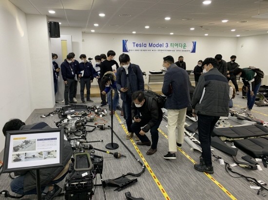 한국자동차연구원 전기자율차행사 모습. ⓒ 대구시