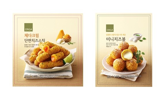 올가홀푸드 '체다크림 단짠치즈스틱'과 '미니치즈볼' ⓒ 올가홀푸드