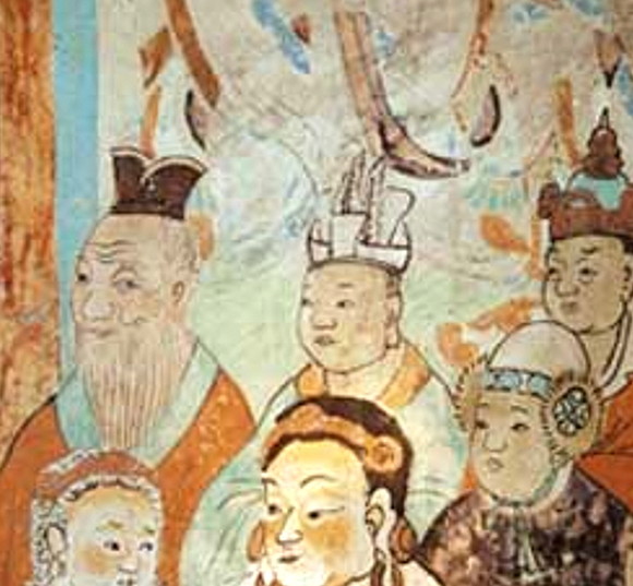 돈황에서 발견된 1200년 전 신라의 사절단, 화랑의 그림. ⓒ 허달