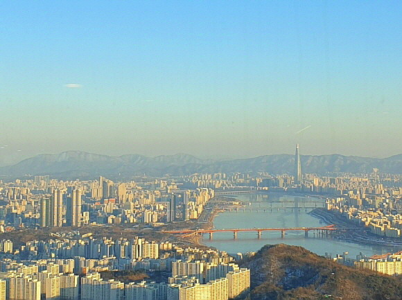 2021년 1월 서울 도시 풍경. = 김화평 기자