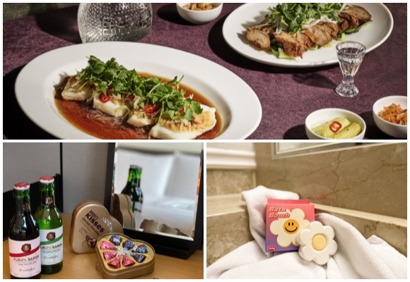 (왼쪽부터 시계방향) 해비치 오일 프리 프로모션, 글래드호텔 스위트한 꿀딜·러브, 키세스 패키지. © 각 사