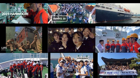 지난해 진행된 'UCC & Photo Contest of The Life of Seafarer' 공모전 UCC 영상 부문 수상 작품인 인천해사고(엄재훈) ‘단체승선실습’ 한 장면. ⓒ 전국해운노동조합협의회