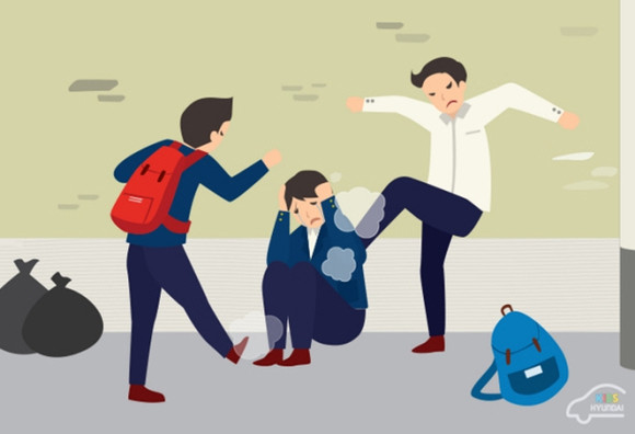 학교폭력은 '학교폭력'이라는 이름과 달리 학교 일과가 끝나고도 이어지는 경우가 대부분이다. ⓒ 키즈현대 티스토리