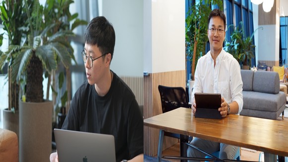 김정민 직방 서비스개발그룹 상무(왼쪽)와 이강식 직방 부사장. ⓒ 직방
