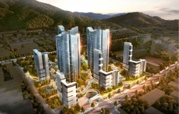 과천주공5단지 재건축 조합이 제시하고 있는 조감도. © 과천주공5단지